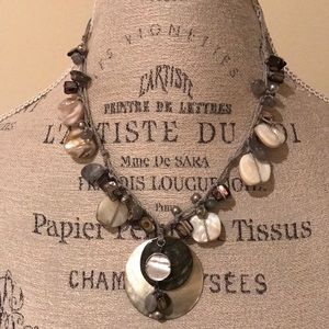 NWOT Silpada Shell and Pearl Necklace
